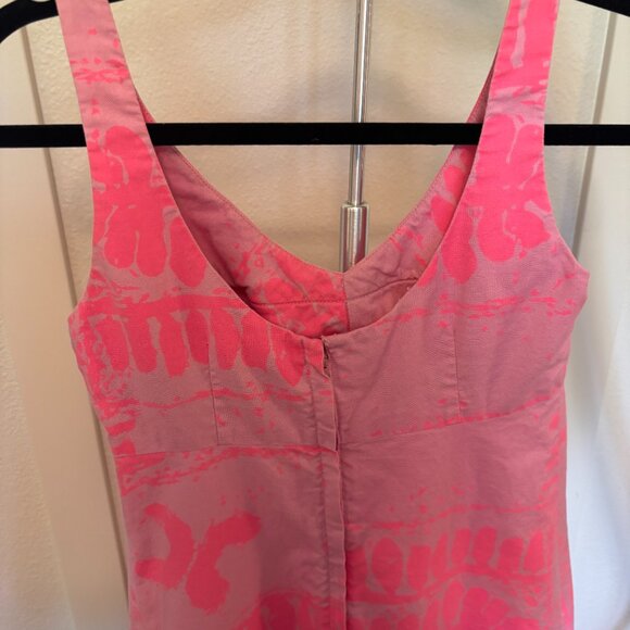 Vintage Otaheite Lahaina Hawaiian Maxi Dress Light and Bright Pink - Picture 9 of 10